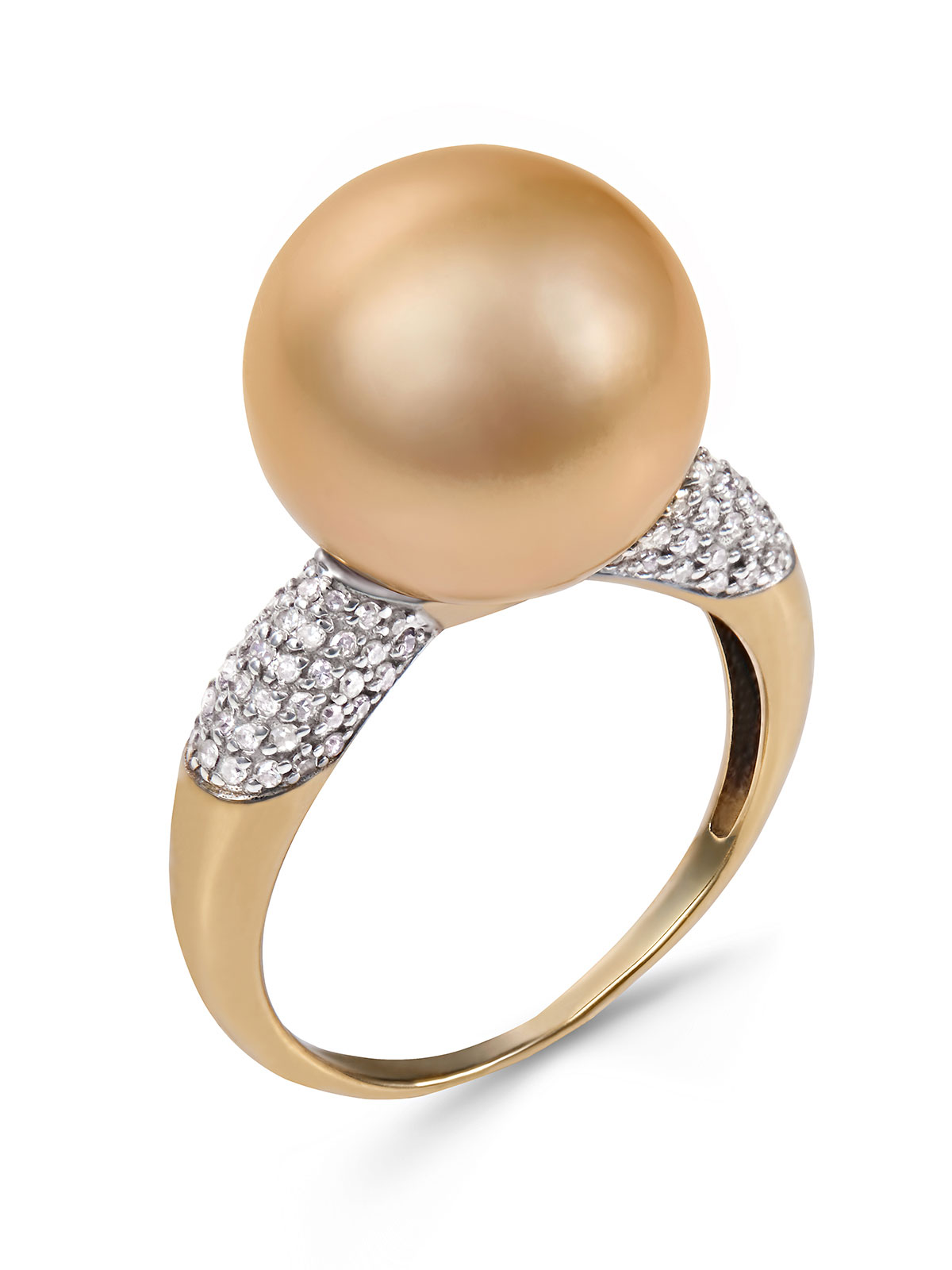 Золотое кольцо с жемчугом К79-25
