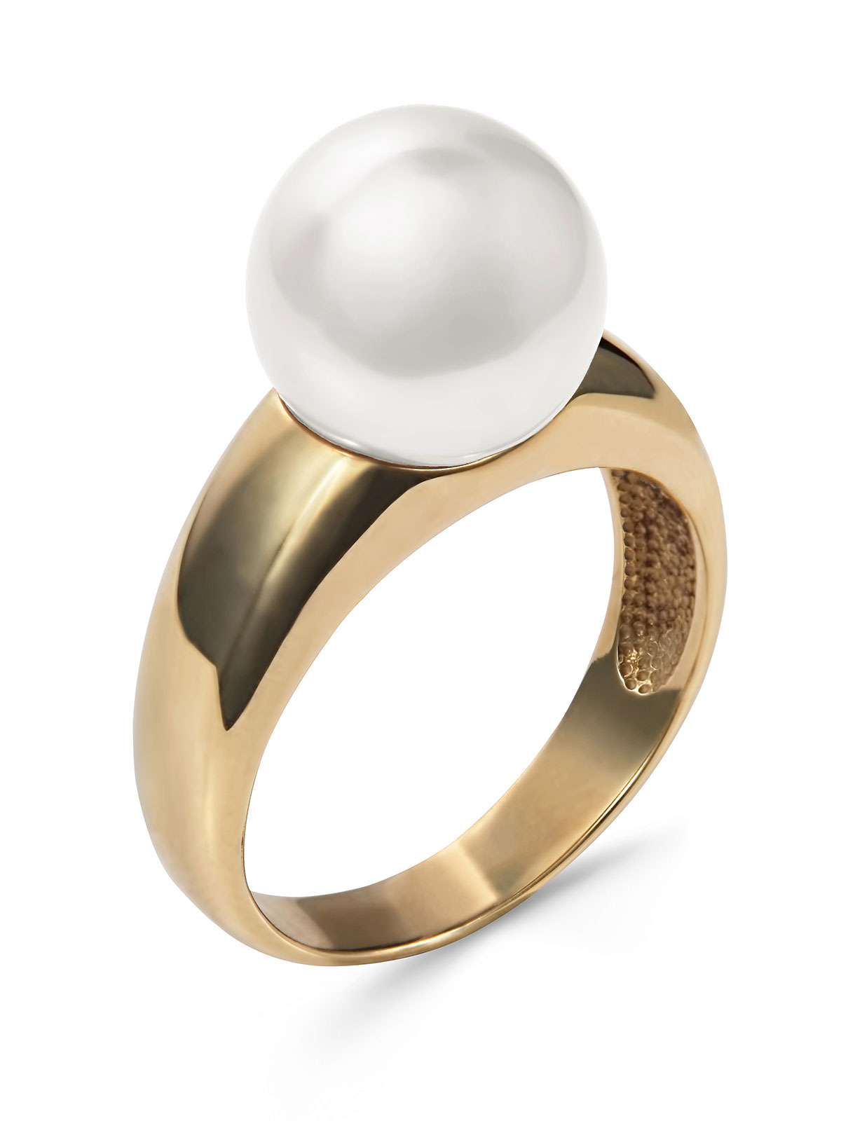 Золотое кольцо с жемчугом К58-21
