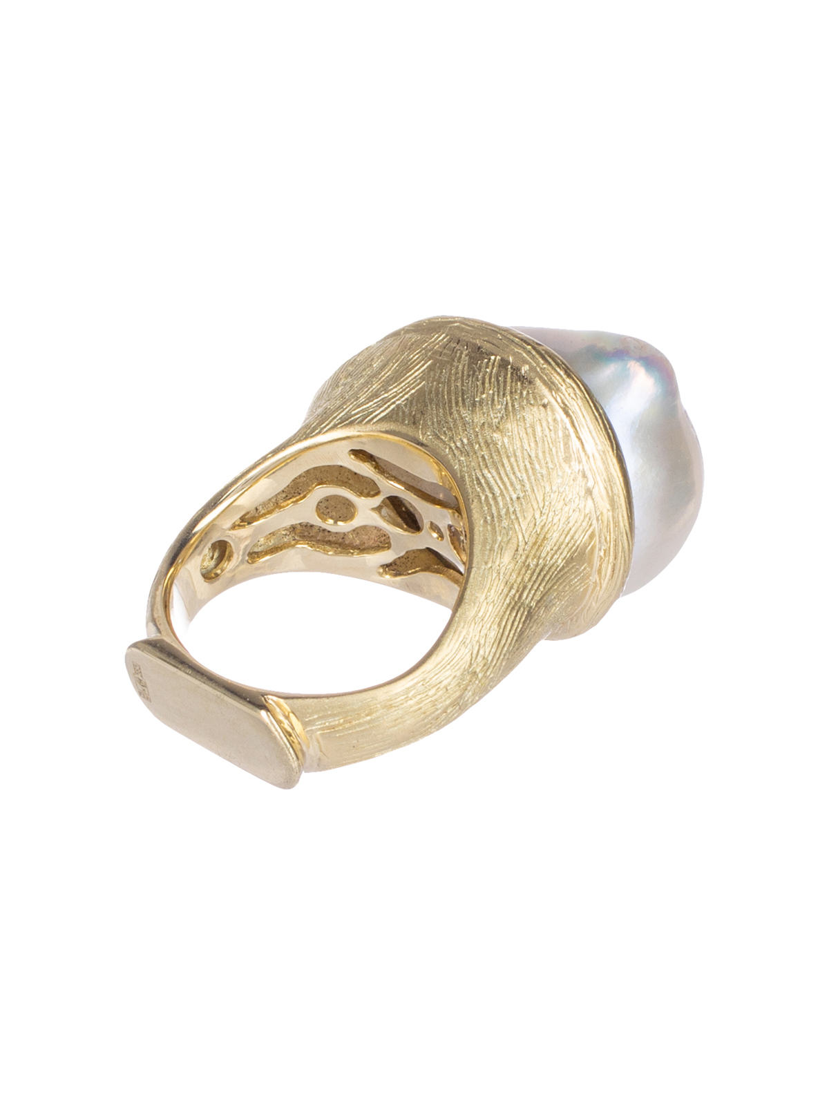 Золотое кольцо с жемчугом К151-21Б